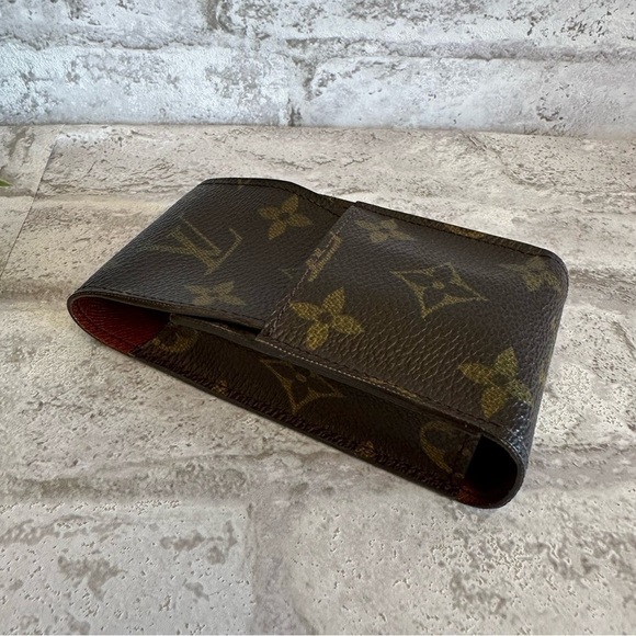 Lv Louis Vuitton monogram chap stick lipstick lip gloss tube carrying case pouch - Picture 2 of 7